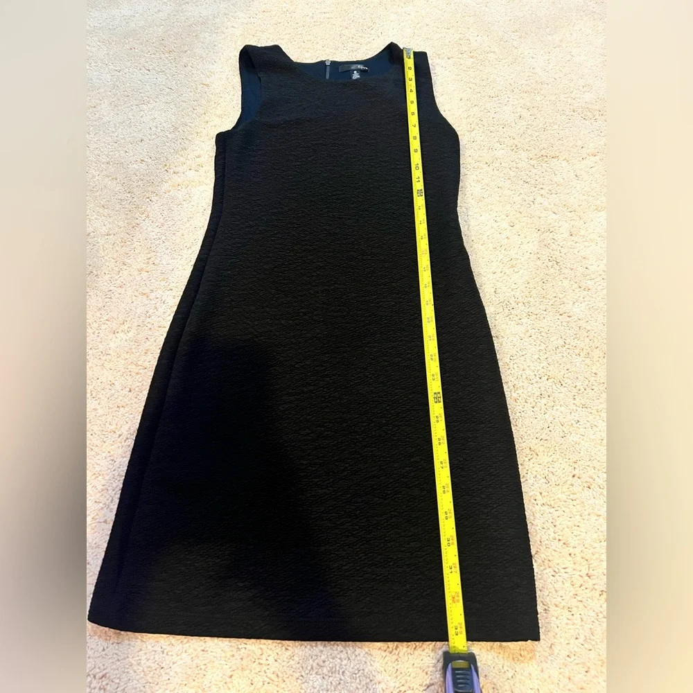 Aqua Textured Little Black Mini Dress Size Small